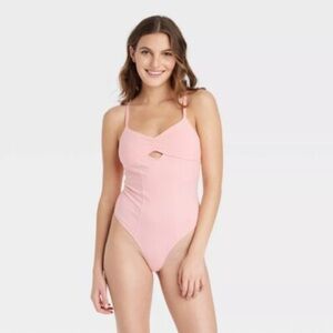 Chic Light Pink One-Piece thong bodysuit